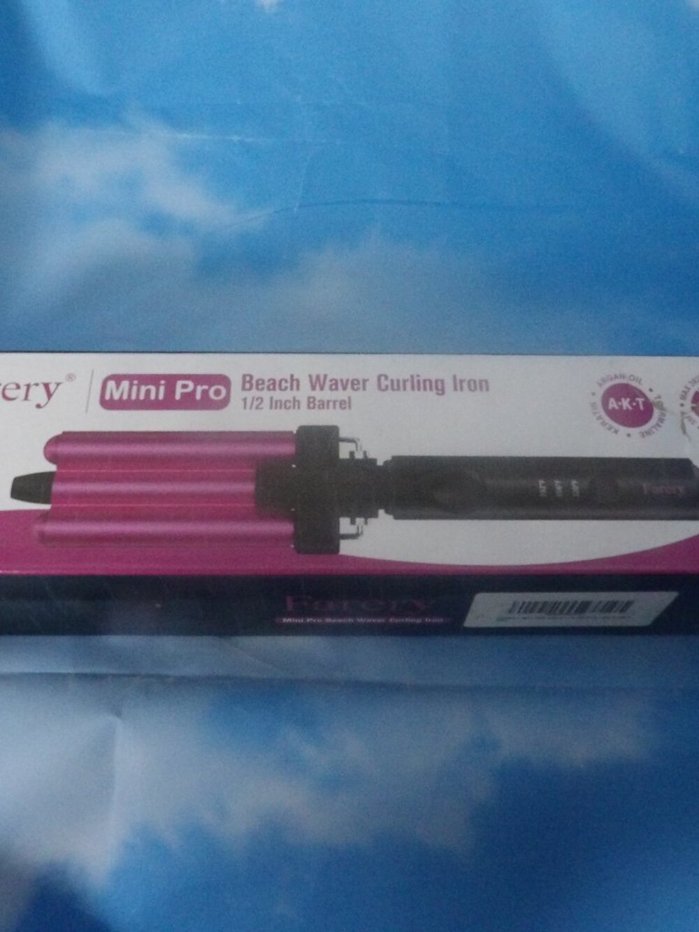 NEW Farery Mini Pro Beach Waver Curling Iron  1/2 Inch Barrel